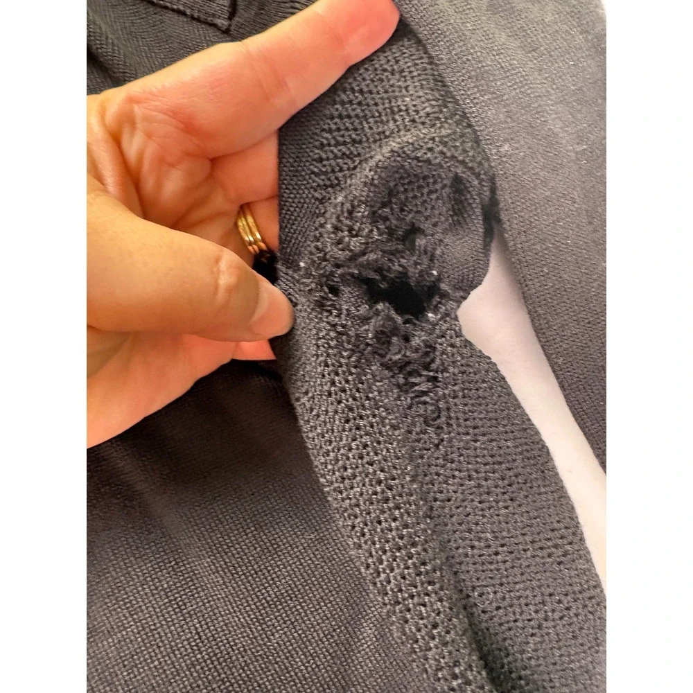 Canada Goose Amherst Wool Hoodie Mens L Patch Logo Knit Thrashed Streetwear Gorp - Picture 3 of 8